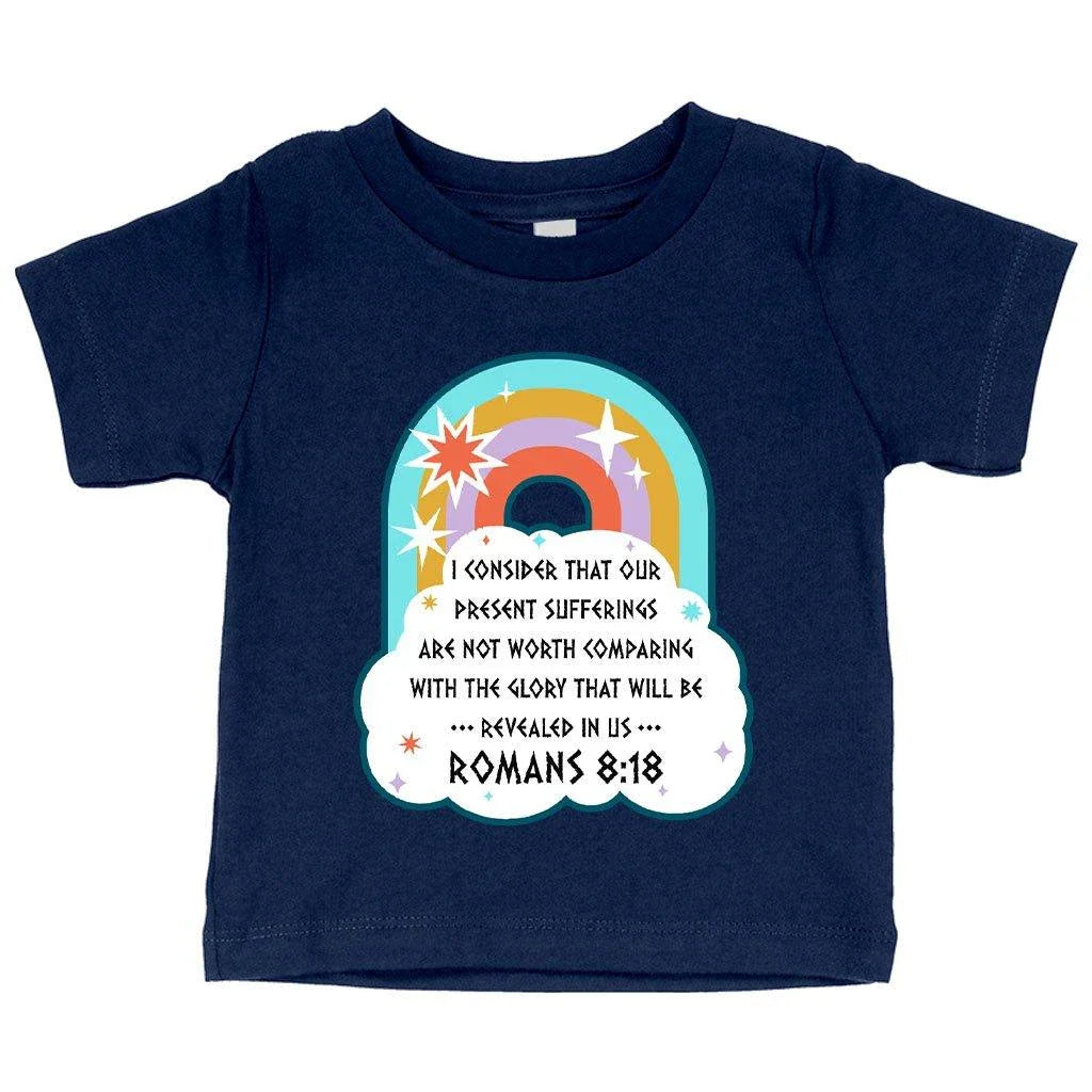 Comfy Bible Verse Christian T-Shirt for Babies - Soft, Flexible Airlume Cotton, Crew Neck, Short Sleeves, Made in USA