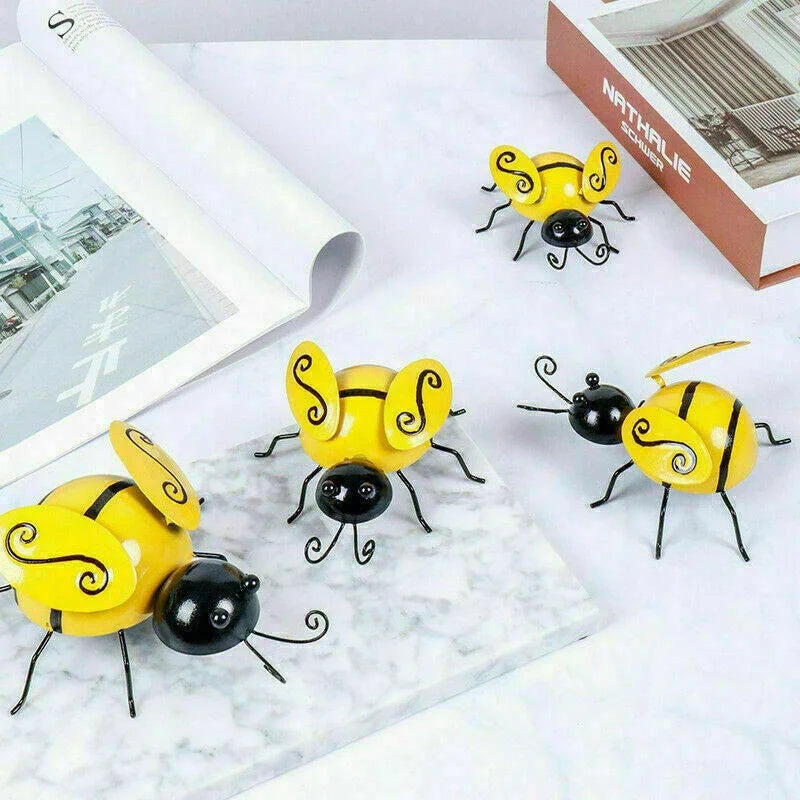 Homeenjoy UK Charming Decorative Metal Bumble Bee for the British Garden