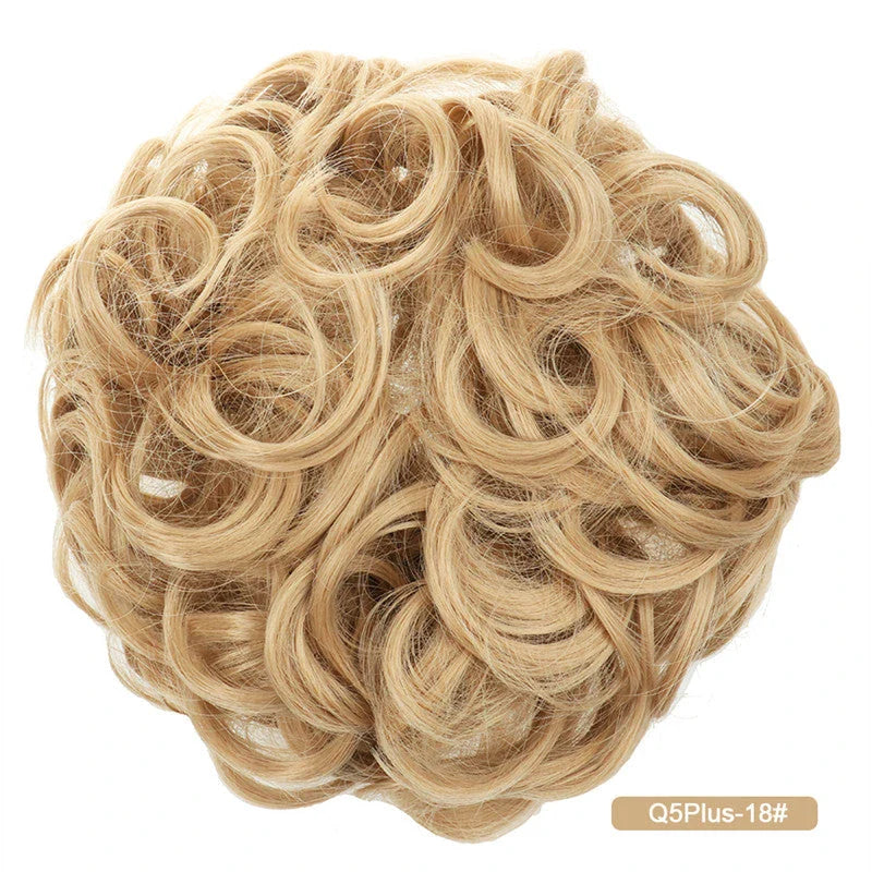 Messy Chignon Donut Hair Bun Pad in Fawn Brown colour, a versatile hair accessory that creates a stylish and effortless bun hairstyle.
