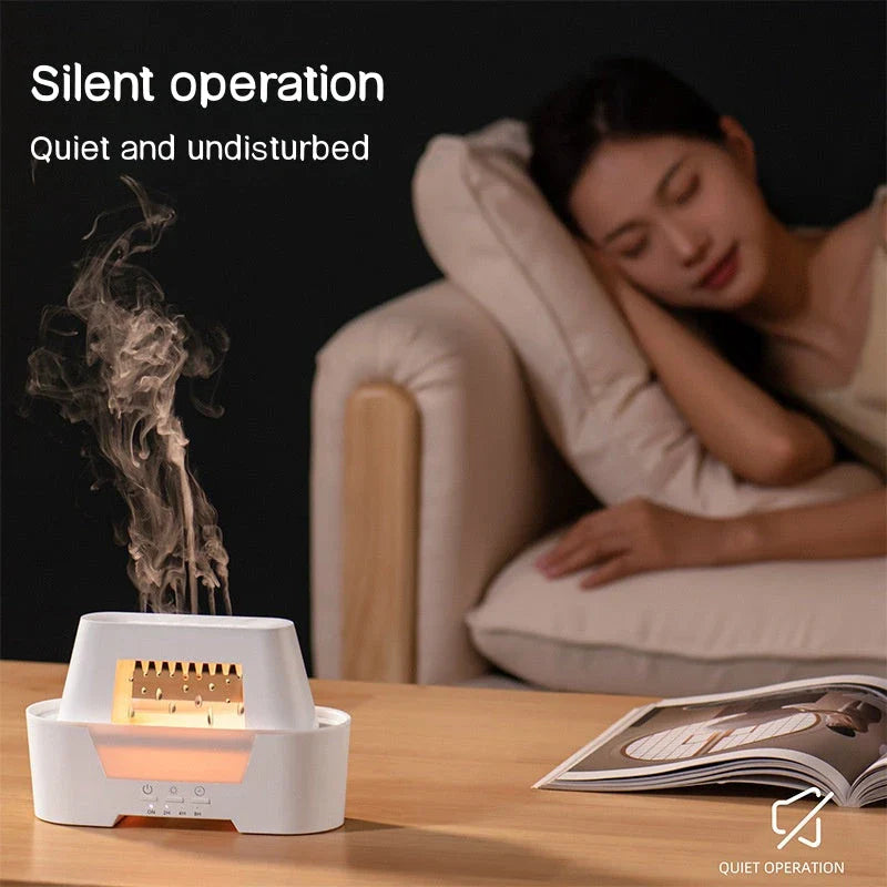 Raindrop Air Humidifier and Aromatherapy Diffuser with Colourful Lamp and Remote Control