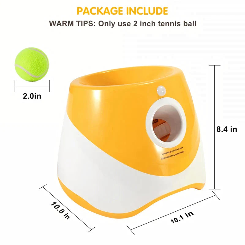 Compact Automatic Dog Tennis Ball Launcher in Turquoise Colour, Ideal for Interactive Fetch Games with Dogs