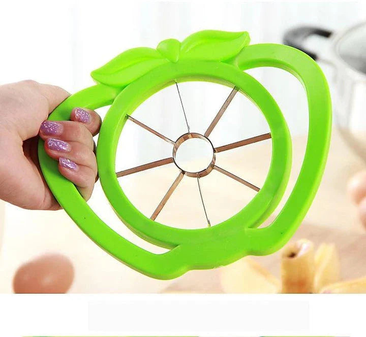 Ergonomic apple-shaped fruit peeler with durable metal blade and comfortable grip