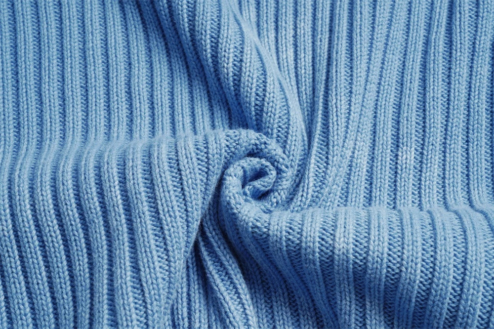 Classic ripped round neck jumper in a monochrome colour scheme, featuring a unique sunken stripe detail and a relaxed, comfortable fit.