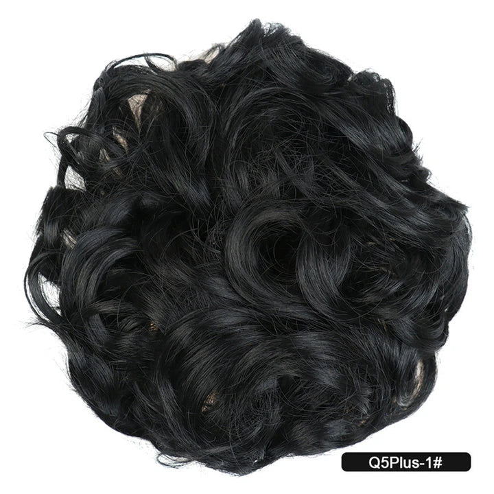 Messy Chignon Donut Hair Bun Pad in Fawn Brown colour, a versatile hair accessory that creates a stylish and effortless bun hairstyle.