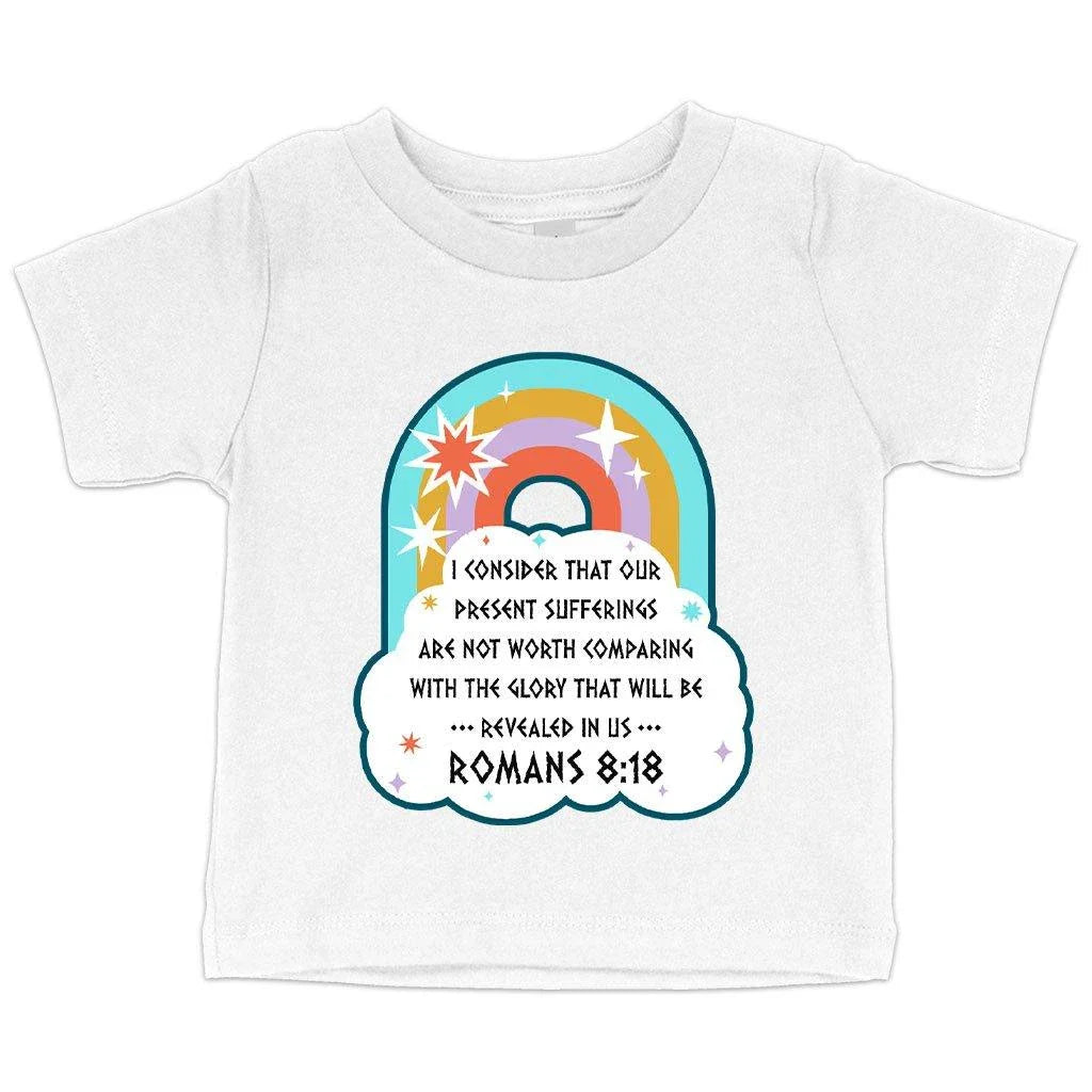 Comfy Bible Verse Christian T-Shirt for Babies - Soft, Flexible Airlume Cotton, Crew Neck, Short Sleeves, Made in USA