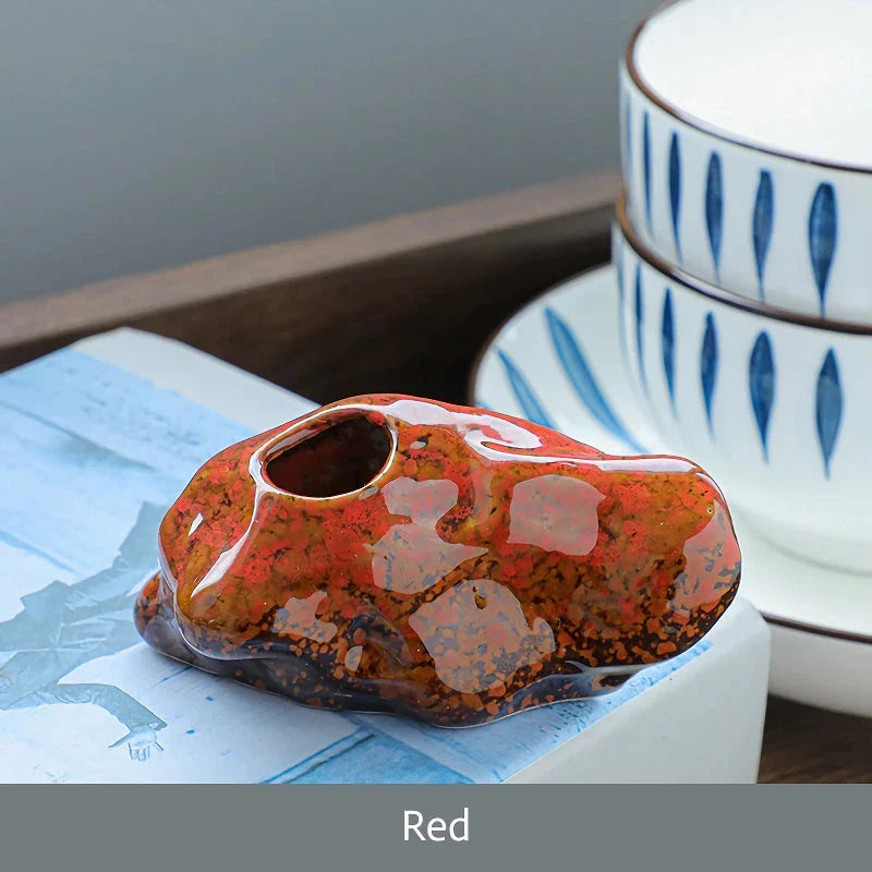Elegant Mini Ceramic Porcelain Vase for Decorative Hydroponic Plants like Copper Money Grass
