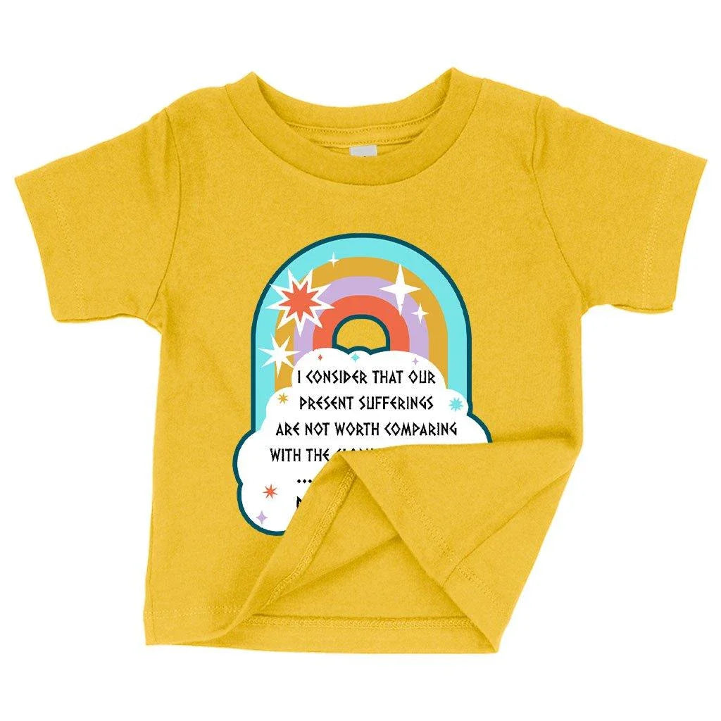 Comfy Bible Verse Christian T-Shirt for Babies - Soft, Flexible Airlume Cotton, Crew Neck, Short Sleeves, Made in USA