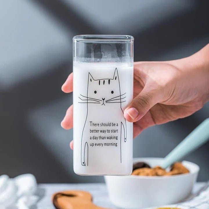 Charming glass drinking glasses with playful animal designs, including a pig, ideal for adding a touch of whimsy to UK homes