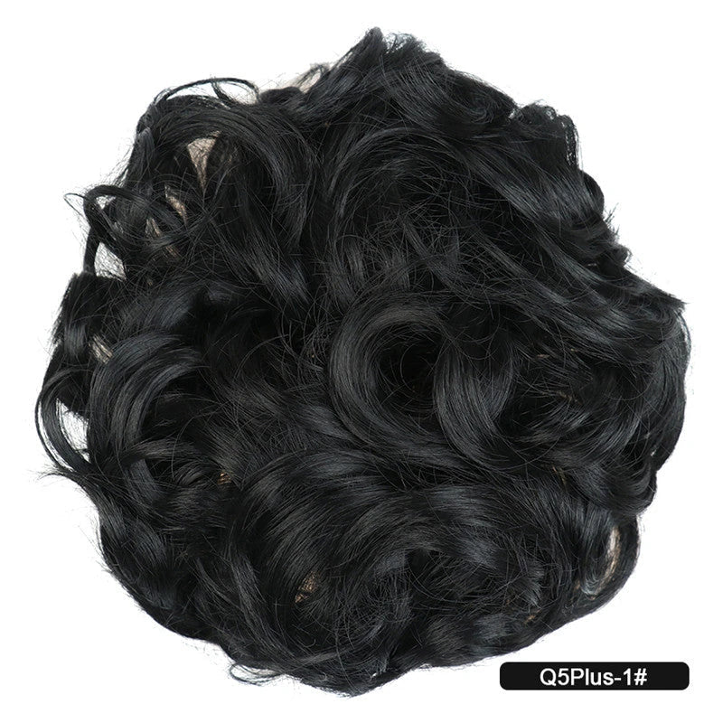 Messy Chignon Donut Hair Bun Pad in Fawn Brown colour, a versatile hair accessory that creates a stylish and effortless bun hairstyle.