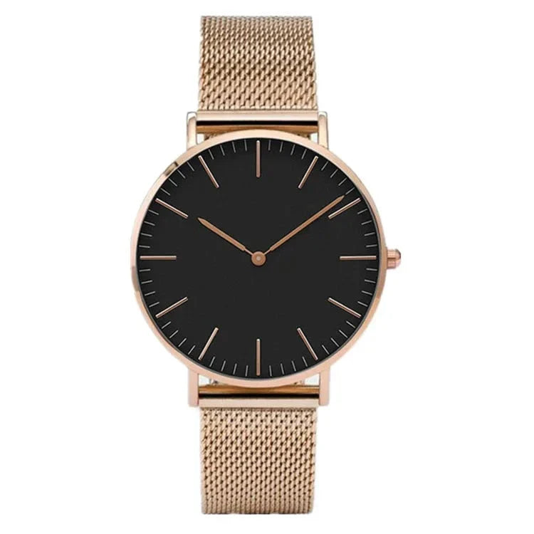 Elegant rose gold women's bracelet watch with a sophisticated and functional design
