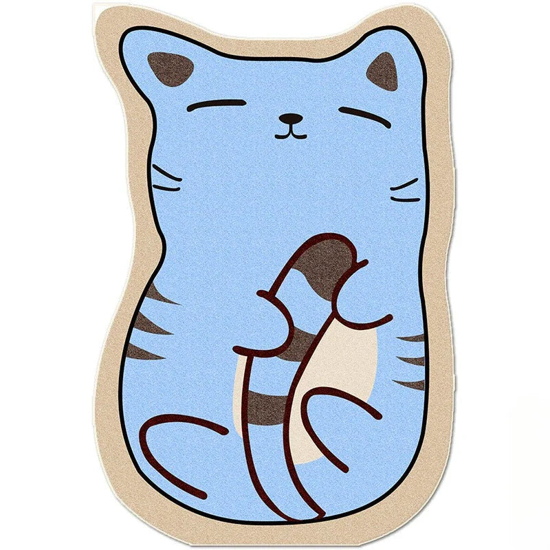 Charming animal-themed decorative rugs in various designs, including cats, foxes, lions, dogs, bunnies, wolves, and bears, adding a touch of whimsy and warmth to living rooms, bedrooms, and other cosy spaces.