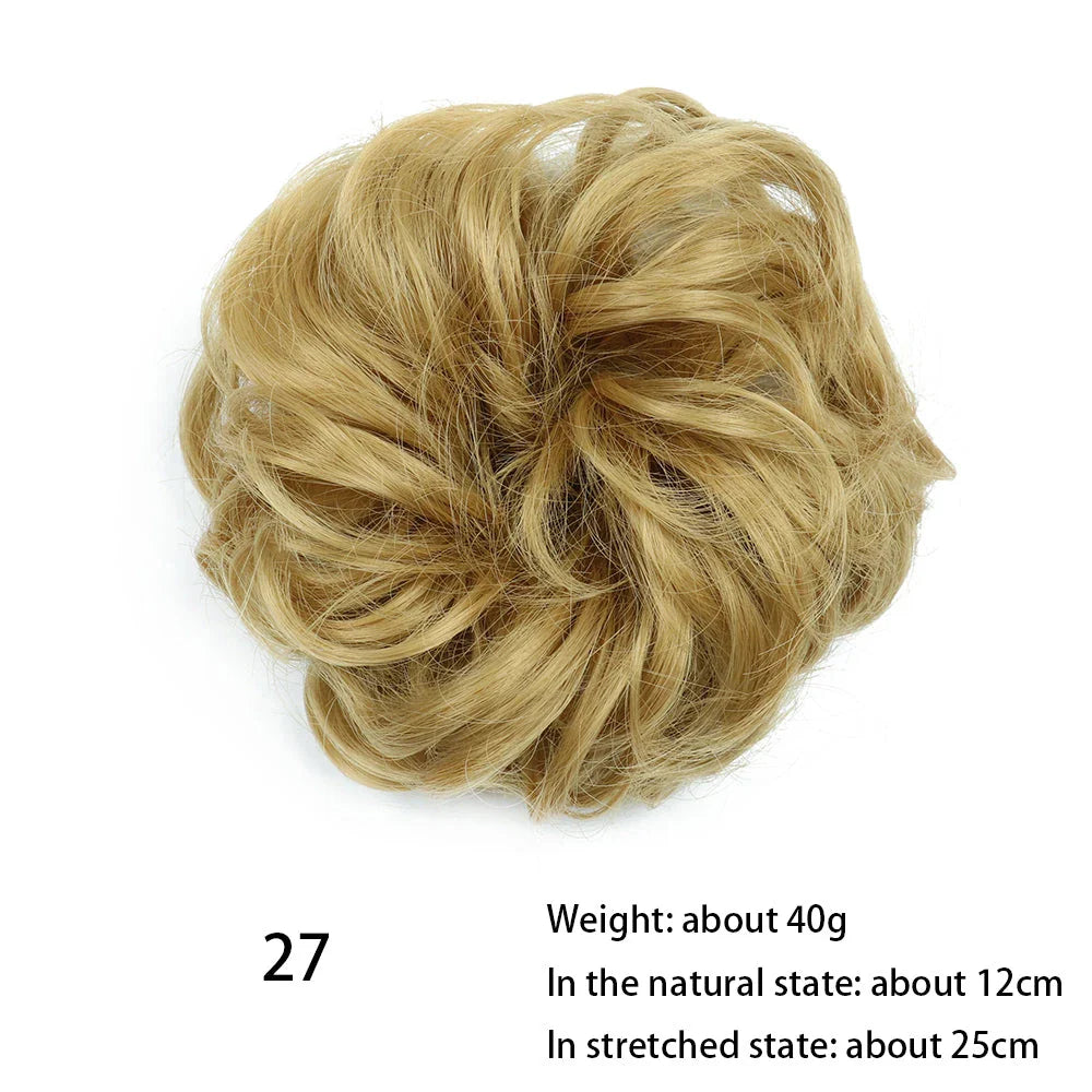Messy Chignon Donut Hair Bun Pad in Fawn Brown colour, a versatile hair accessory that creates a stylish and effortless bun hairstyle.