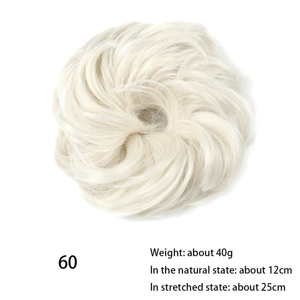 Messy Chignon Donut Hair Bun Pad in Fawn Brown colour, a versatile hair accessory that creates a stylish and effortless bun hairstyle.