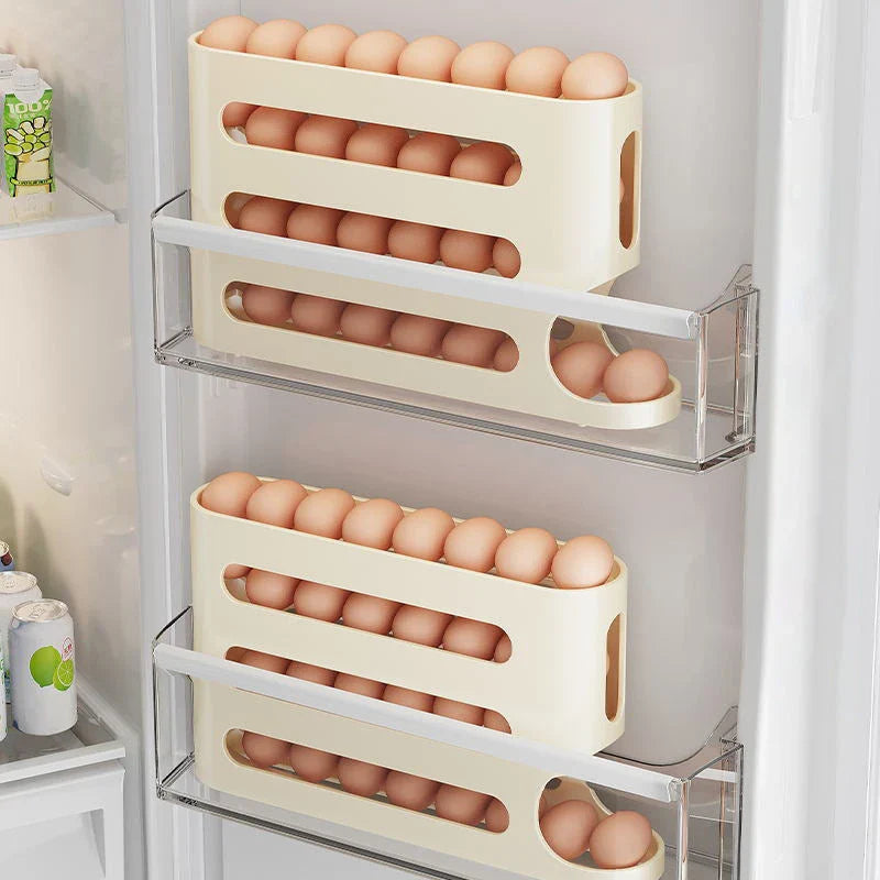 Homeenjoy UK Efficient Egg Storage: Sliding Egg Holder Organizer for Refrigerator