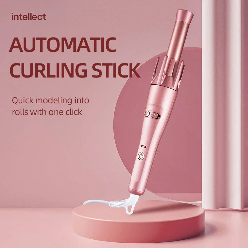 Versatile 2-in-1 hair styling tool with ceramic plates, rapid heating, and adjustable temperature controls for effortless curling and straightening.