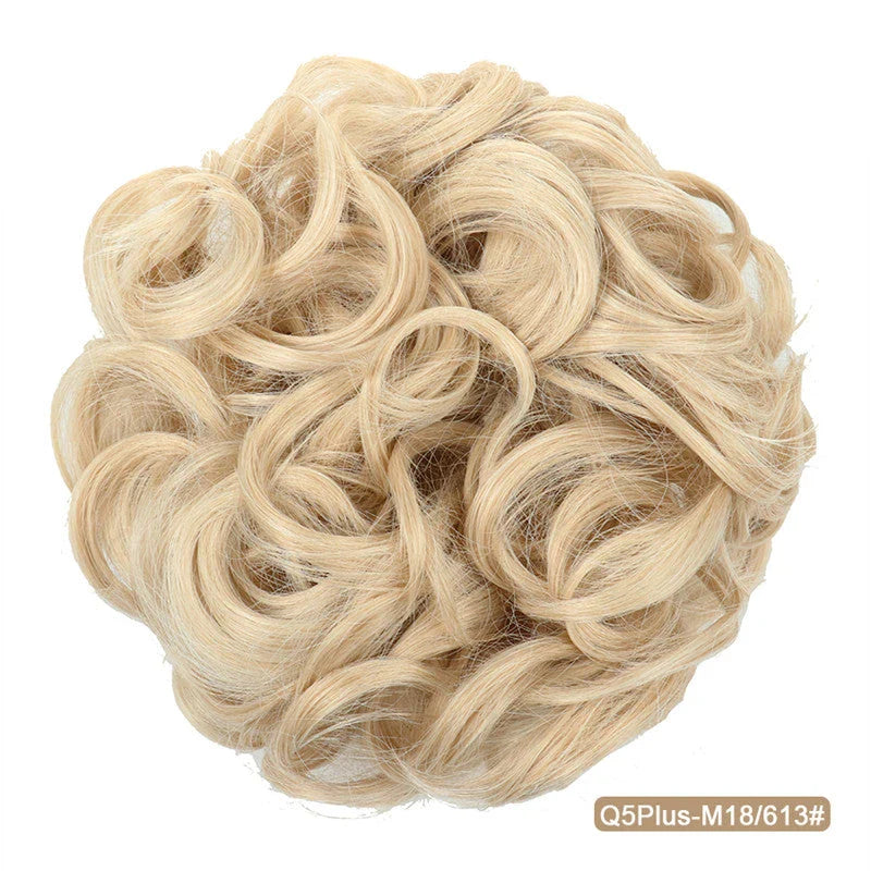 Messy Chignon Donut Hair Bun Pad in Fawn Brown colour, a versatile hair accessory that creates a stylish and effortless bun hairstyle.