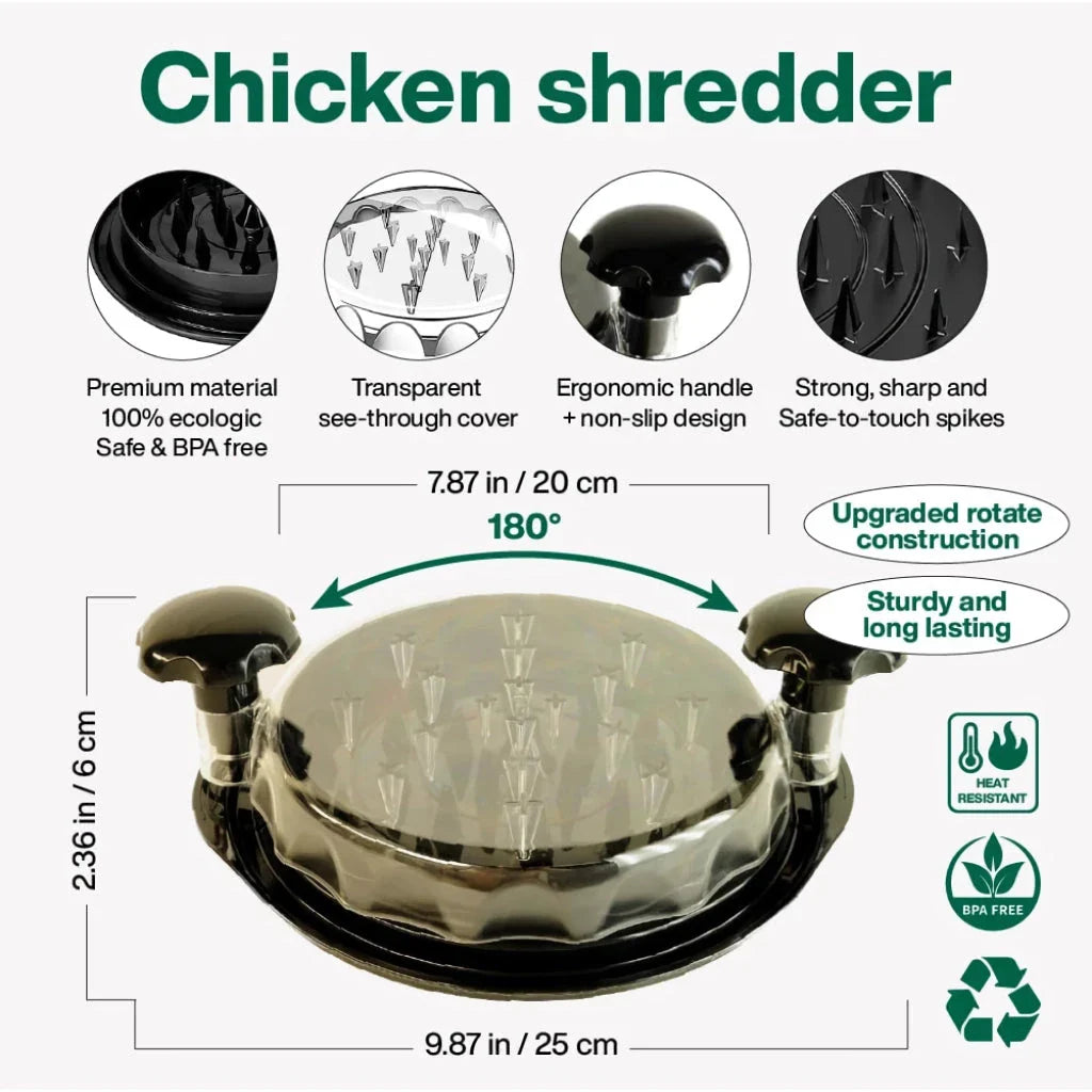 Chicken Shredder Tool - A durable, versatile kitchen gadget for shredding meats and vegetables with ease