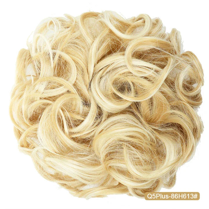 Messy Chignon Donut Hair Bun Pad in Fawn Brown colour, a versatile hair accessory that creates a stylish and effortless bun hairstyle.