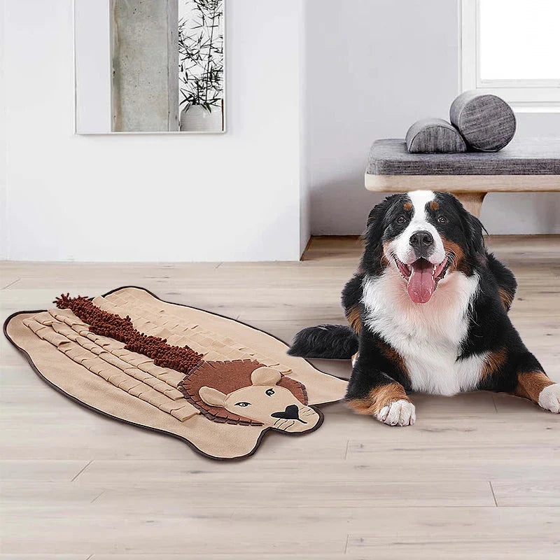 Interactive Dog Snuffle Mat for Mental Stimulation and Anxiety Reduction