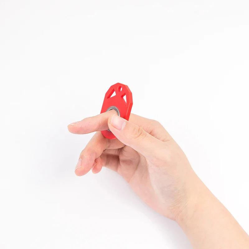 Creative fidget spinner keychain with bottle opener, available in various colours for stress relief and focus improvement