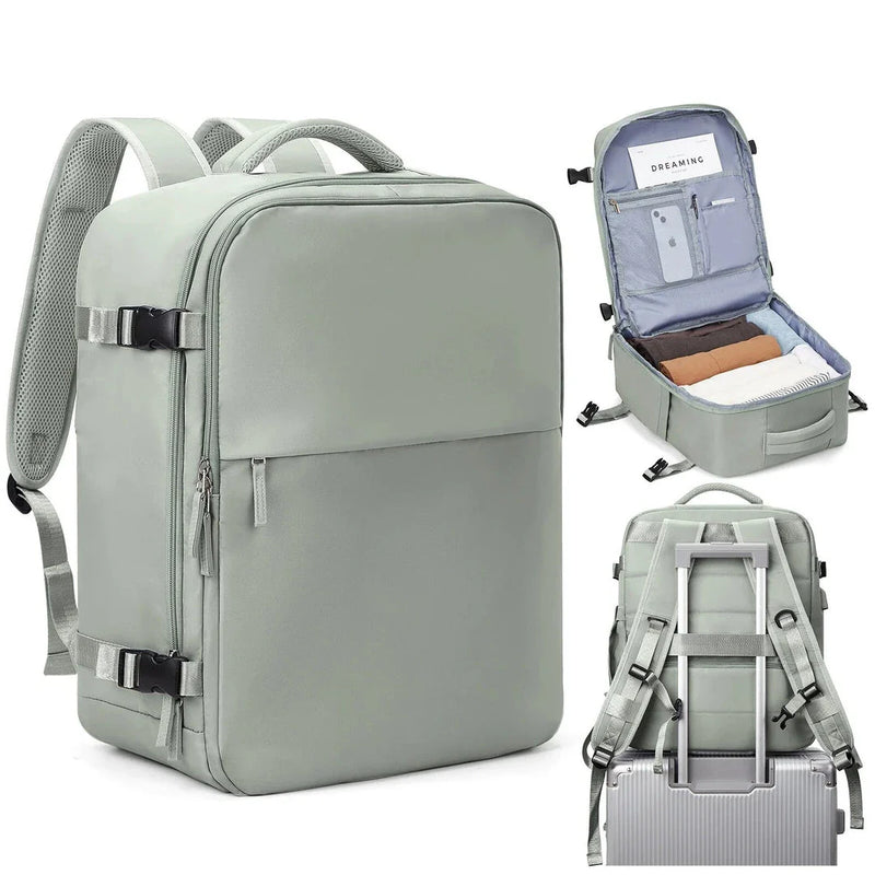 Homeenjoy uk Compact & Versatile Women's Travel Backpack for Air Journeys