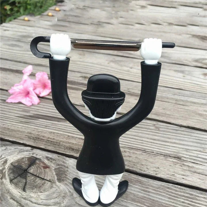 Vintage-inspired plastic fruit and vegetable peelers featuring the iconic silhouette of Charlie Chaplin's Tramp character