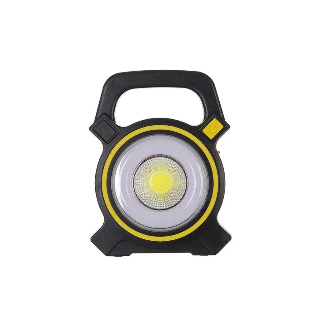 Portable USB-Rechargeable LED Work Lamp with bright LED beam, compact and lightweight design for easy portability, and USB charging capabilities