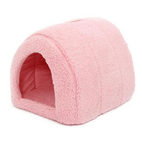 Eco-Friendly Cotton Pet Bed in black colour, providing a cosy and supportive resting place for dogs, cats, and other small pets
