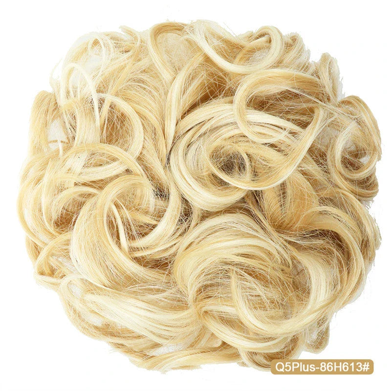 Messy Chignon Donut Hair Bun Pad in Fawn Brown colour, a versatile hair accessory that creates a stylish and effortless bun hairstyle.