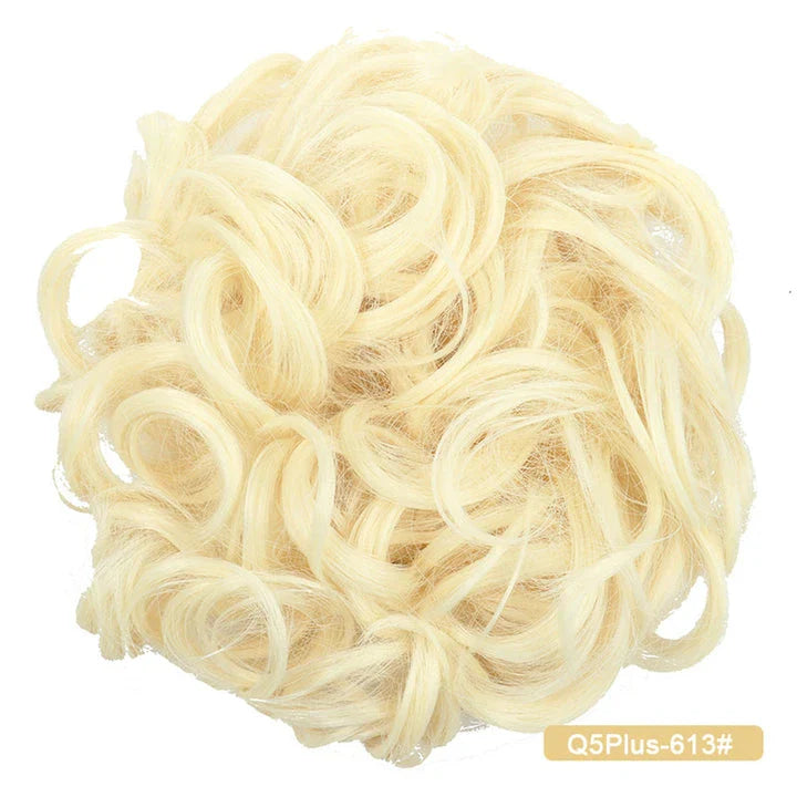 Messy Chignon Donut Hair Bun Pad in Fawn Brown colour, a versatile hair accessory that creates a stylish and effortless bun hairstyle.