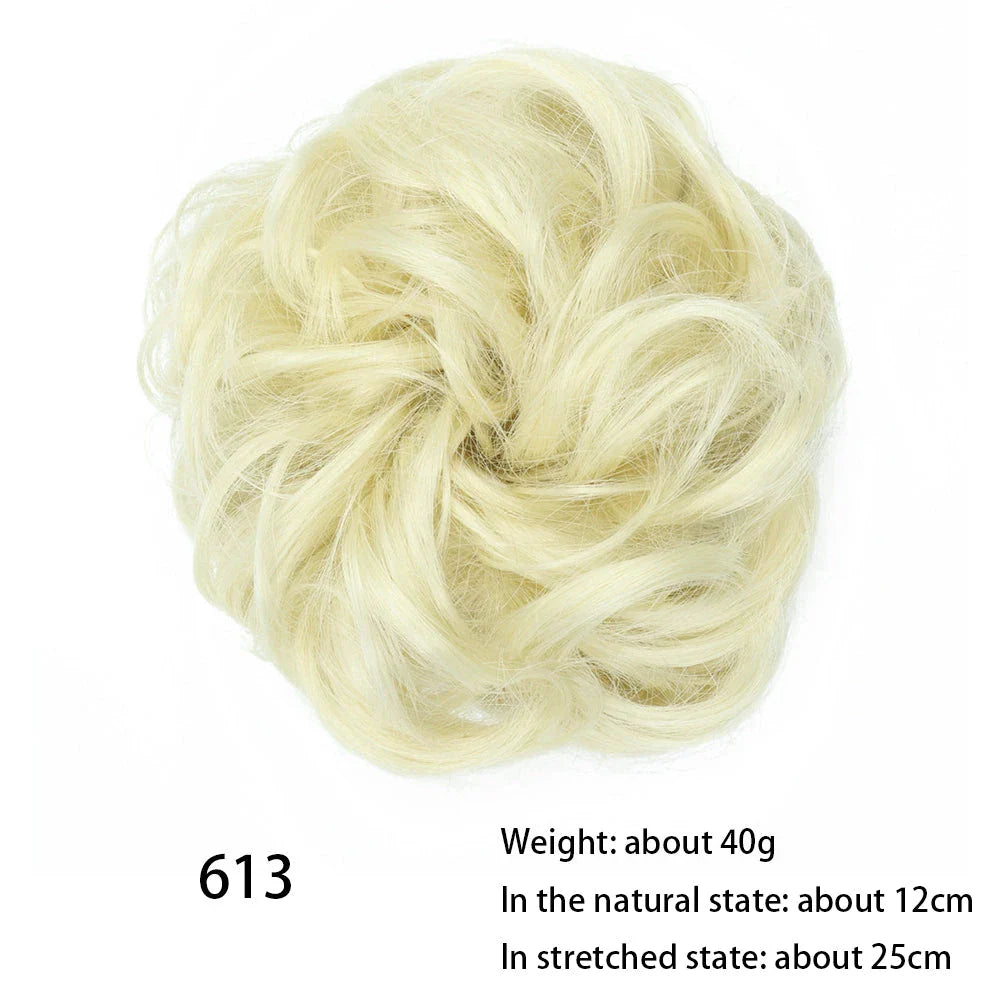 Messy Chignon Donut Hair Bun Pad in Fawn Brown colour, a versatile hair accessory that creates a stylish and effortless bun hairstyle.
