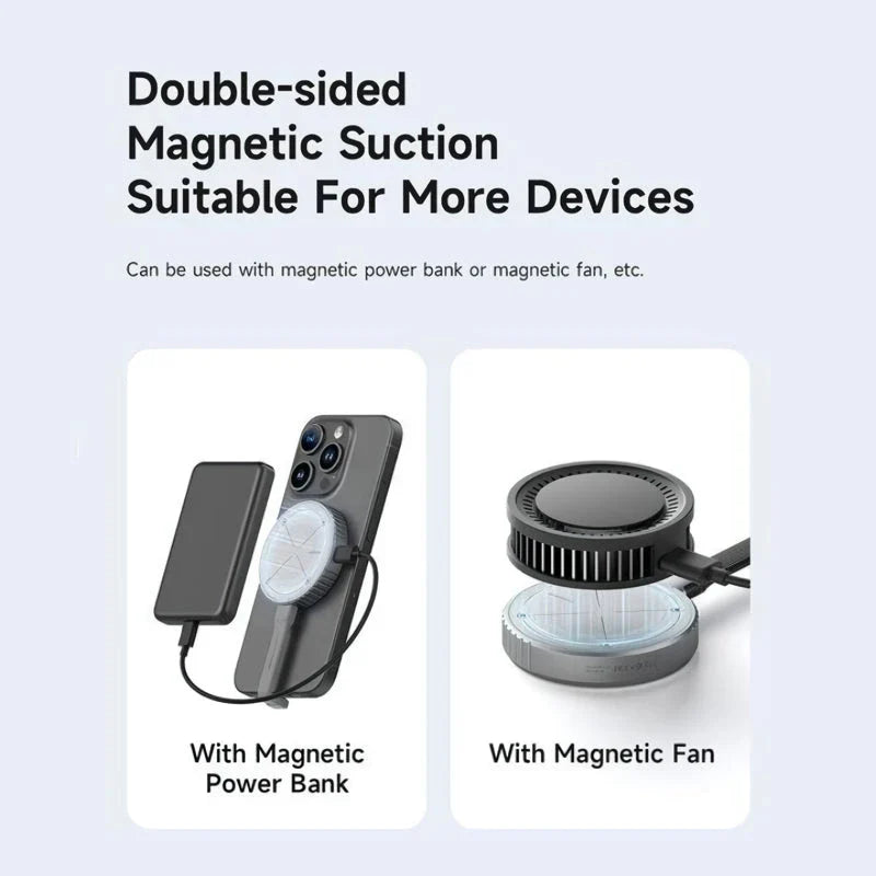 Compact and magnetic M.2 2230 NVMe SSD enclosure with USB-C connectivity and dual power outage protection