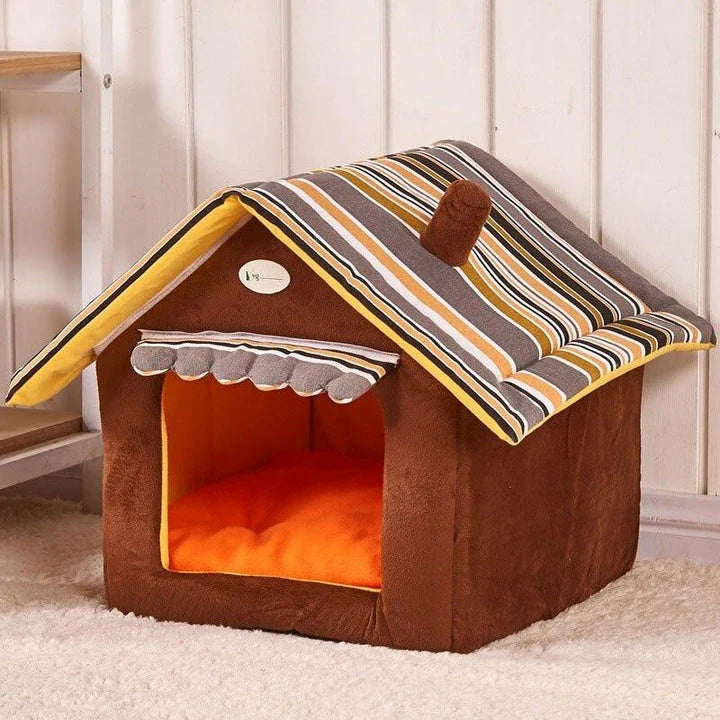 Cosy Canine Haven premium pet bed with plush mat in green, available in small, medium, and large sizes
