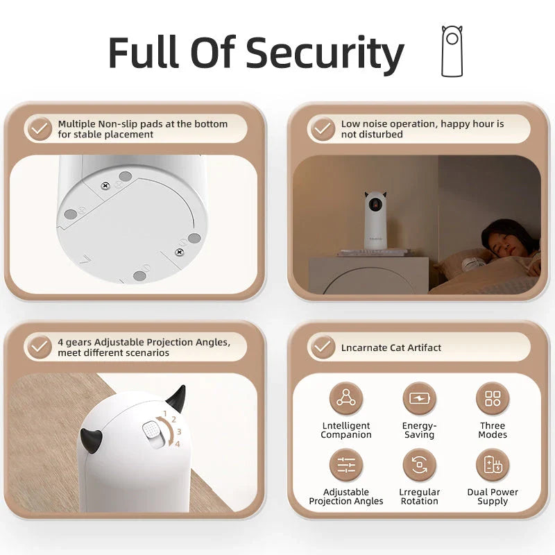 Engaging Smart Laser Toy for Pets - Interactive and Entertaining Pet Toy
