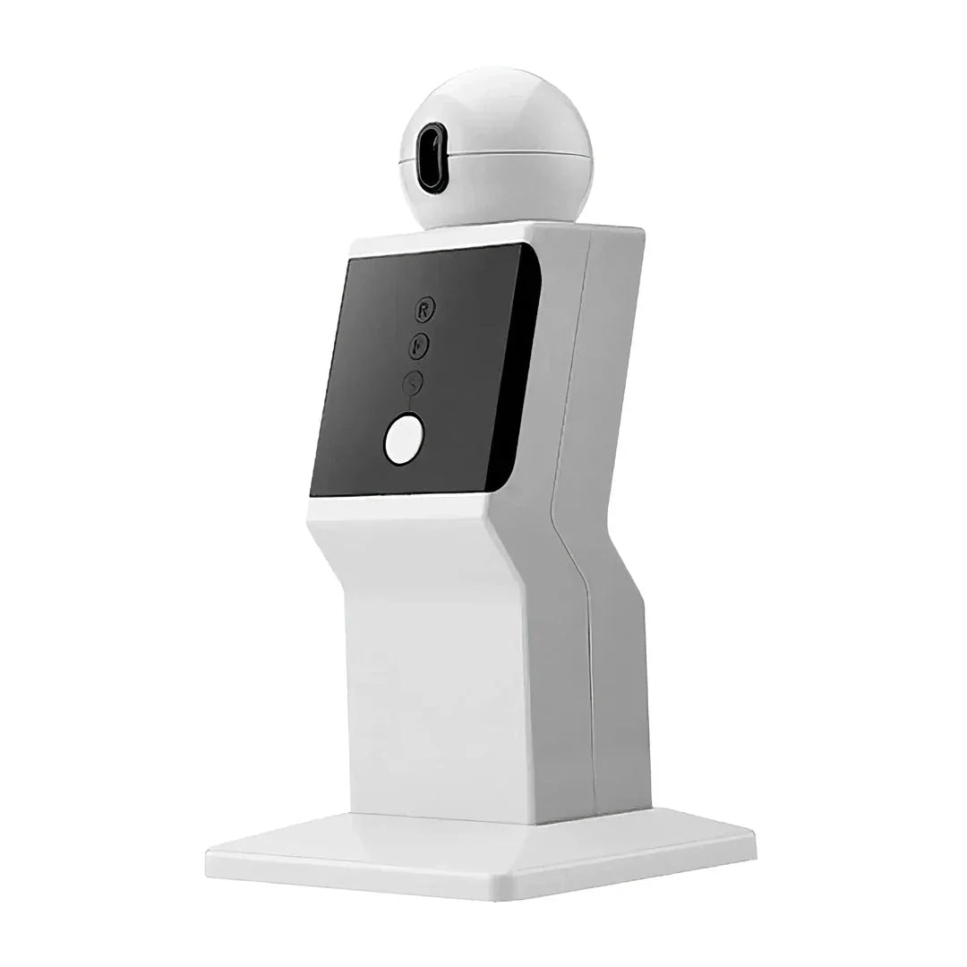 Interactive Laser Cat Toy with 360° random rotation, adjustable speed settings, and quiet operation for safe and engaging playtime