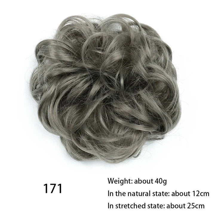 Messy Chignon Donut Hair Bun Pad in Fawn Brown colour, a versatile hair accessory that creates a stylish and effortless bun hairstyle.