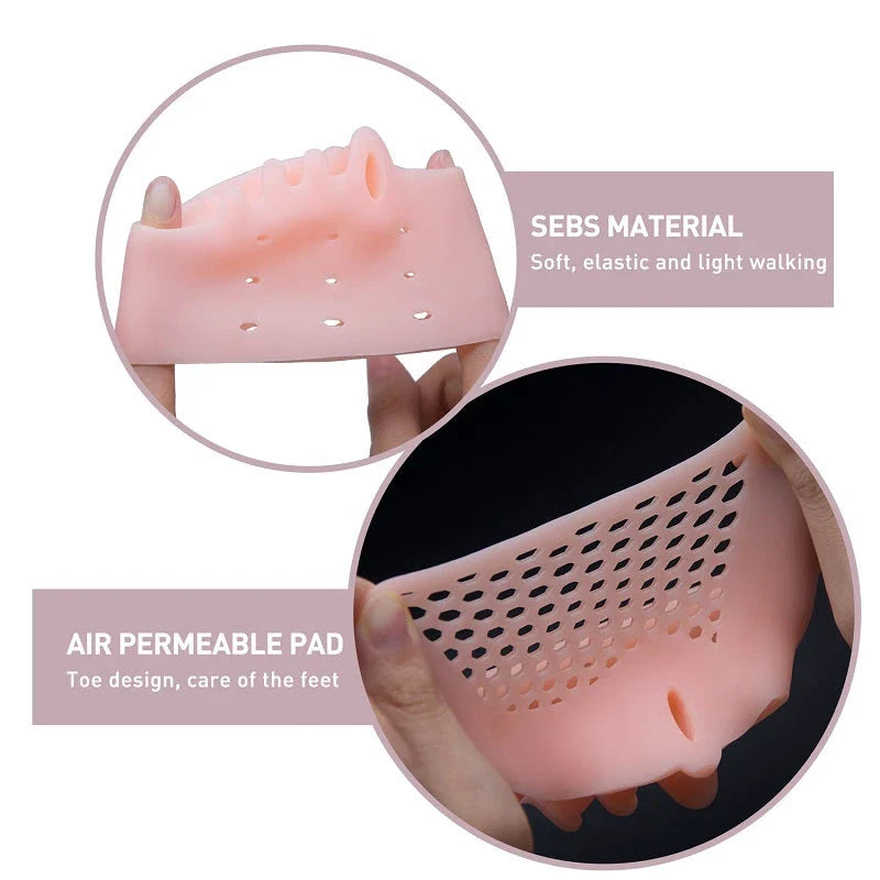 Premium silicone toe separator with honeycomb design for hallux valgus and foot alignment correction