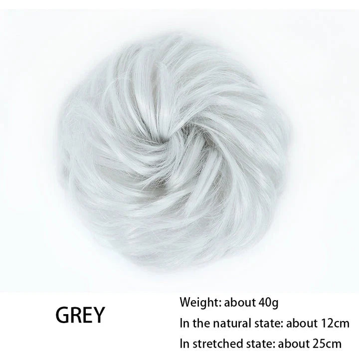 Messy Chignon Donut Hair Bun Pad in Fawn Brown colour, a versatile hair accessory that creates a stylish and effortless bun hairstyle.