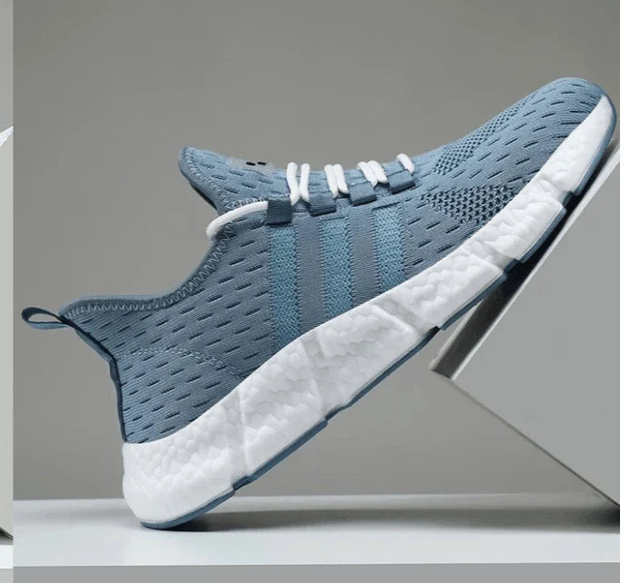 Pair of lightweight, breathable sports casual trainers with a popcorn design in various colours