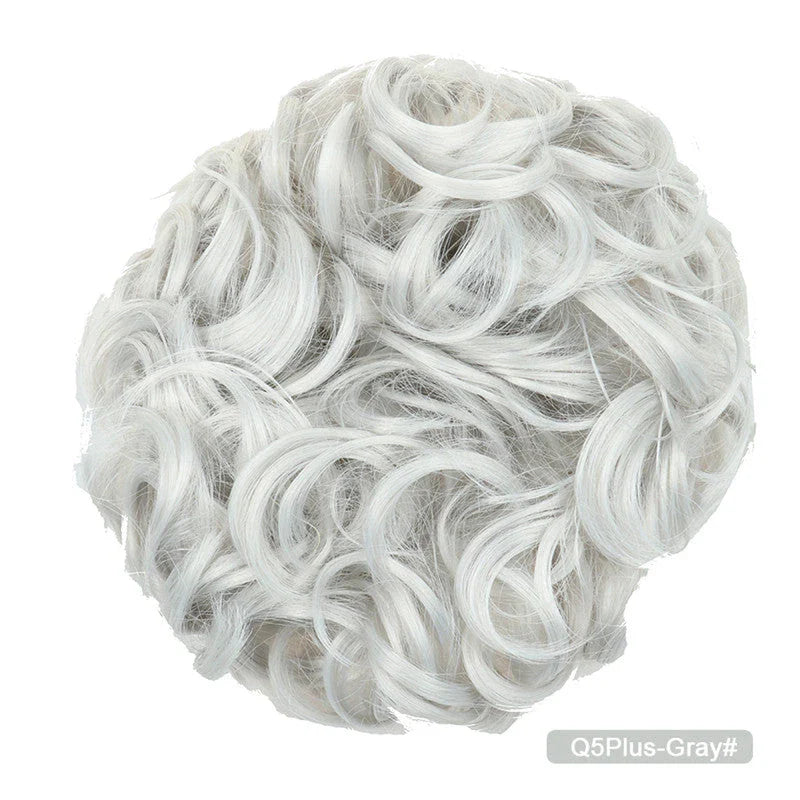 Messy Chignon Donut Hair Bun Pad in Fawn Brown colour, a versatile hair accessory that creates a stylish and effortless bun hairstyle.