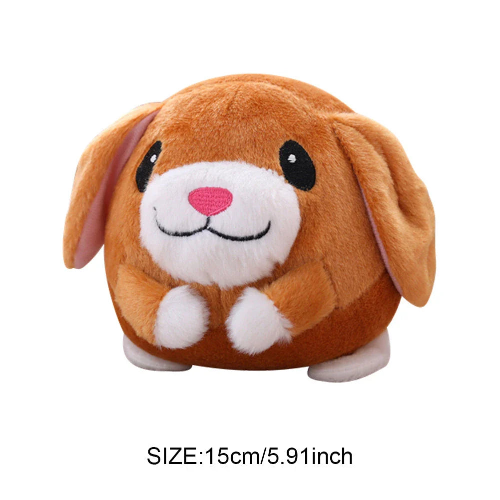 Interactive Bouncing Talking Plush Pet Toy Ball for Cats and Dogs, Providing Endless Fun and Mental Stimulation