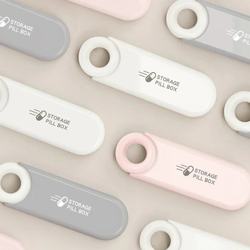 Compact 3-Section Pill Organiser with USB Drive - A sleek and practical solution for managing your daily medication on the go.