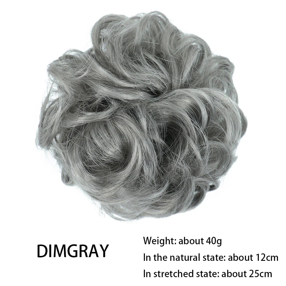 Messy Chignon Donut Hair Bun Pad in Fawn Brown colour, a versatile hair accessory that creates a stylish and effortless bun hairstyle.