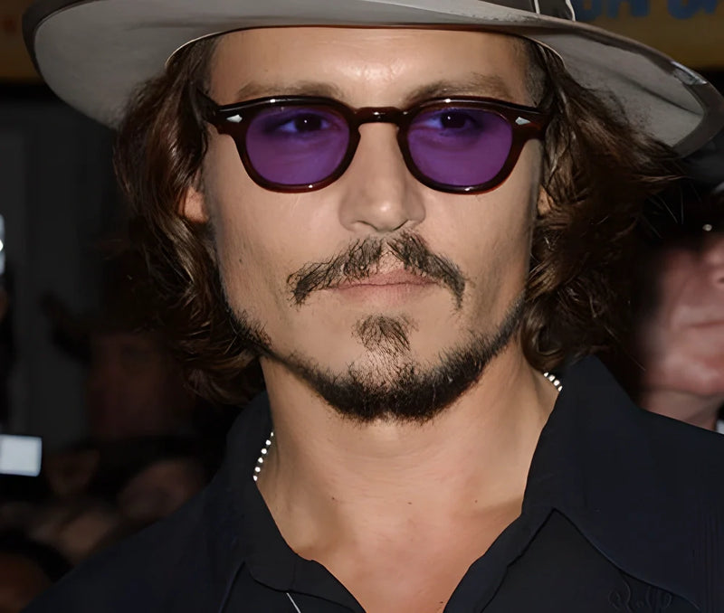 Homeenjoy UK Classic Round Sunglasses with Tinted Lenses - Johnny Depp Style
