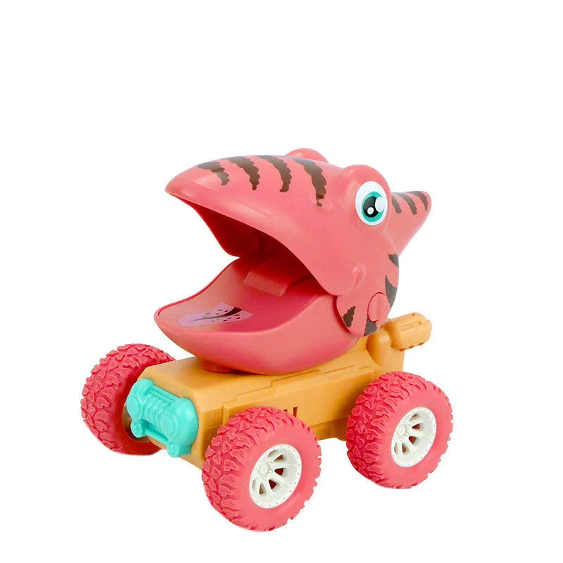 Dinosaur Push Car Sliding Animal Toy Car in various designs including dinosaurs, owls, and snails