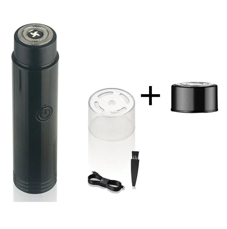 ARECTECH Mini Electric Shaver with double-blade for smooth shaving