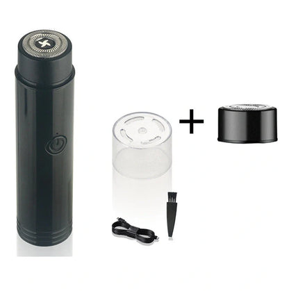 ARECTECH Mini Electric Shaver with double-blade for smooth shaving