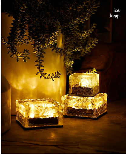 Solar garden light with toughened glass and IP65 waterproof rating for outdoor use