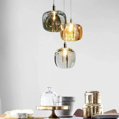 Nordic designer crystal chandelier with geometric arrangement available in large and small sizes