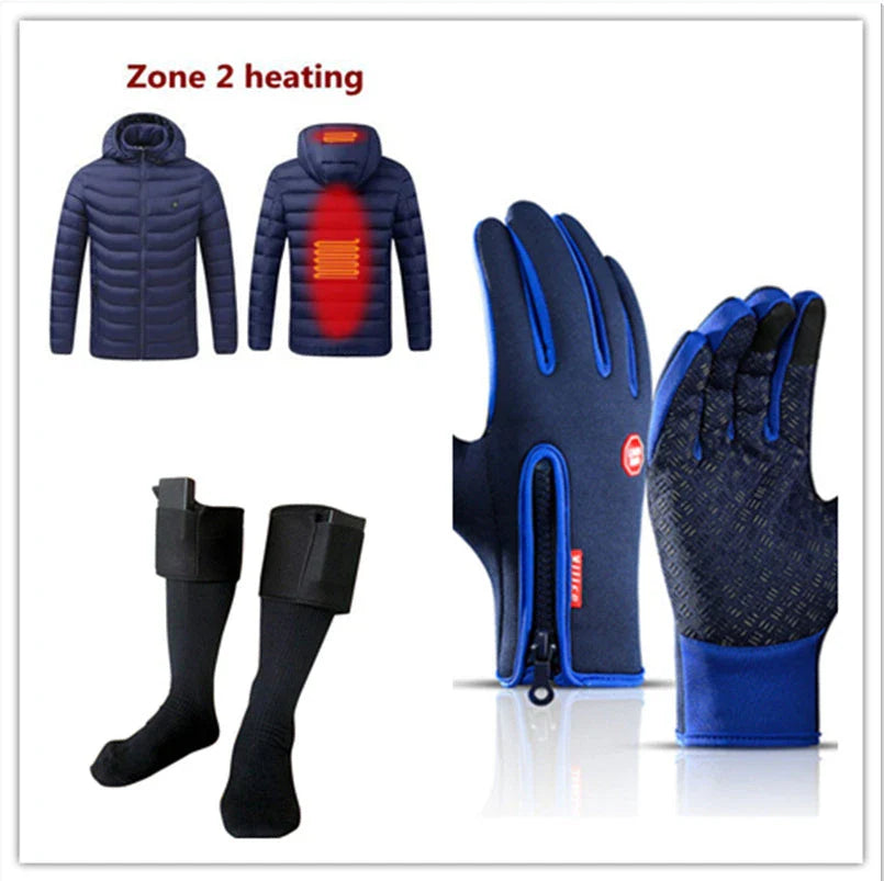 Pair of durable touchscreen-compatible winter riding gloves in various colors